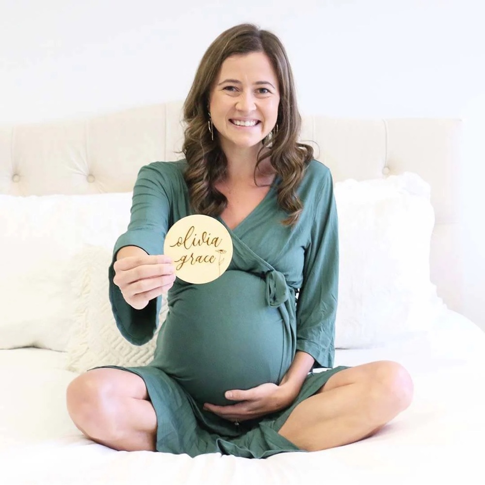 NWOT Caden Lane Bamboo Maternity Robe